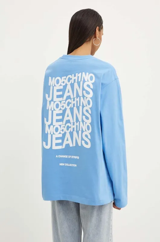 Moschino Jeans longsleeve bawełniany