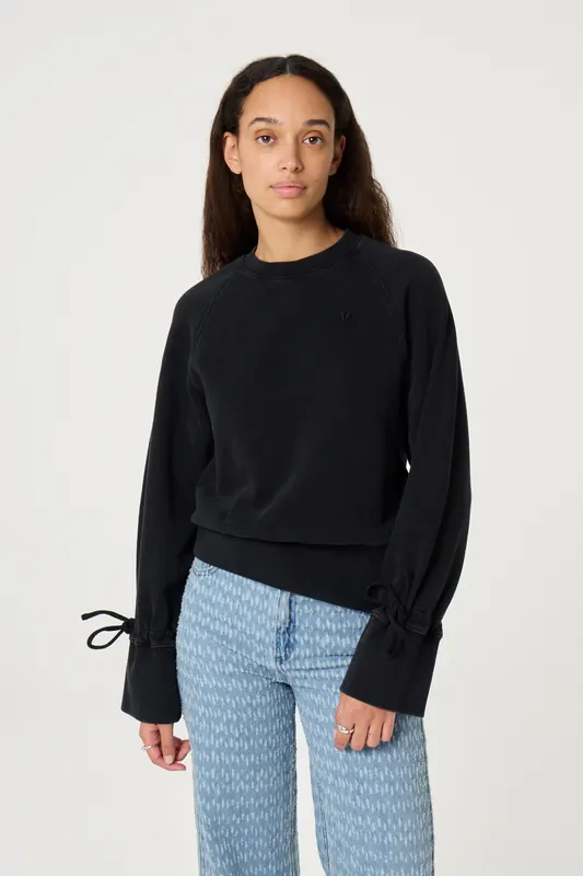 Fabienne Chapot Janet Sweater Dark Antracite Maat: M | Sweaters Outlet | Dames | Zwart