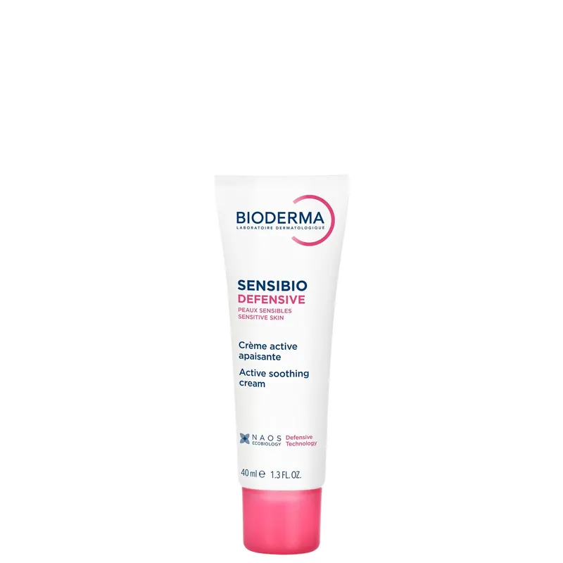 Bioderma Sensibio Defensive Active Soothing Face Cream for Sensitive Skin - Provides 12hr Hydration 40ml