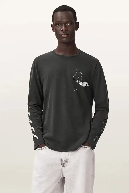AllSaints longsleeve męski bawełniany UPSTAGED
