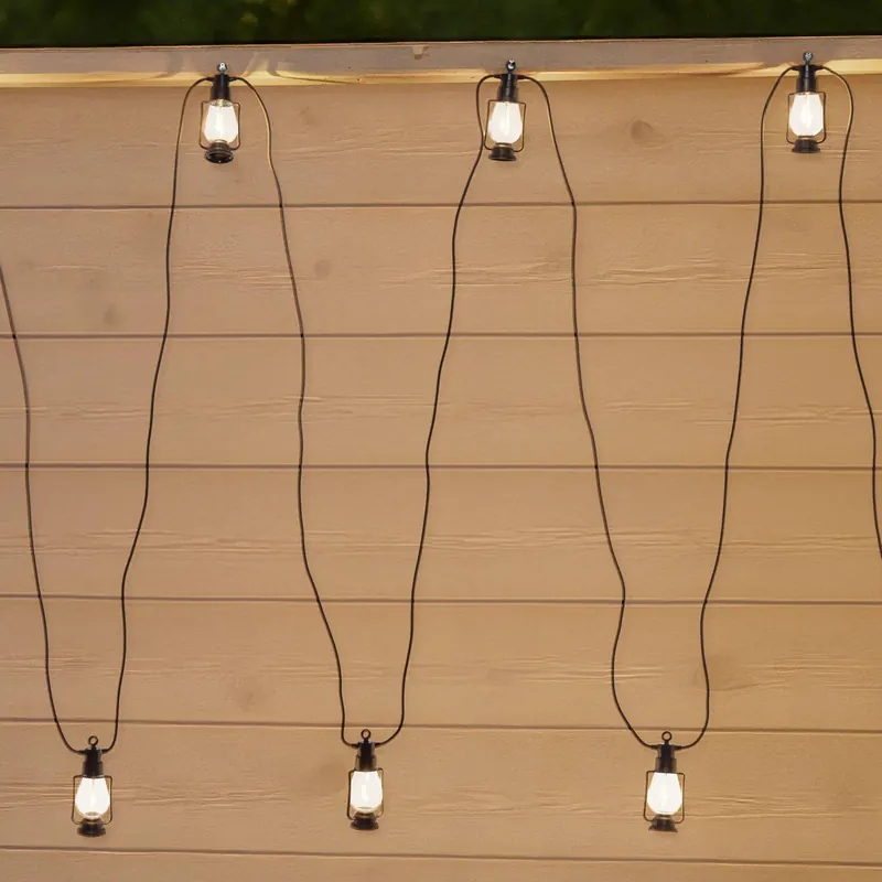 Łańcuch świetlny LED Garlands, długość 1000 cm, czarny, 10-punktowa.