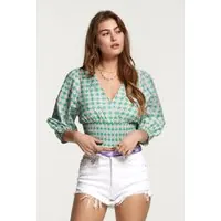 Shiwi Trinidad Top Porto Tile Fresh Green Maat: XL | Longsleeves Outlet | Dames | Groen