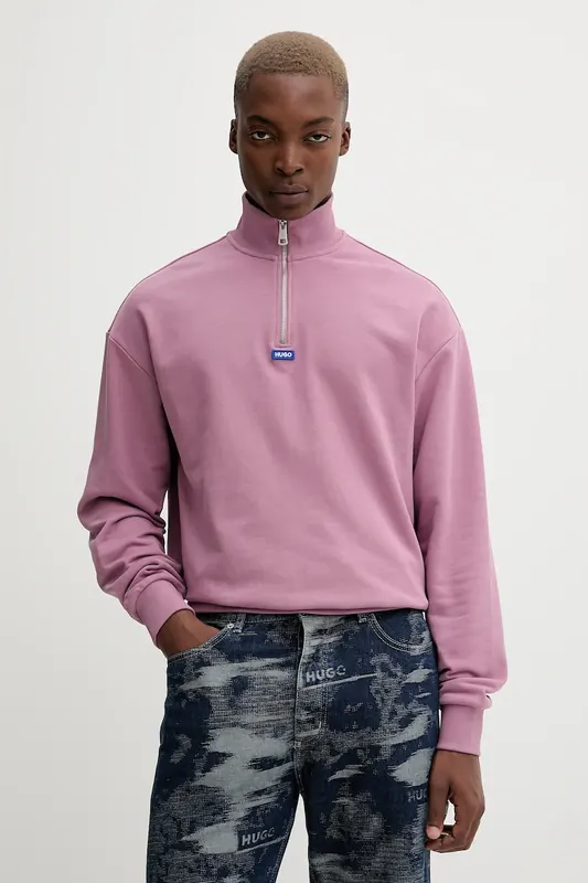 HUGO Blue bluza męska bawełniana Neeler