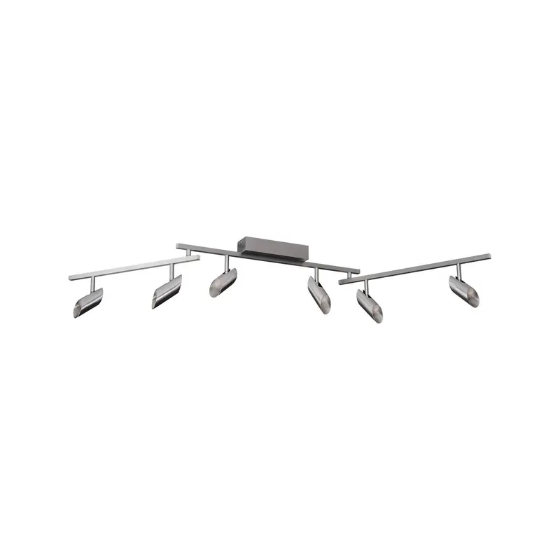 Reflektor sufitowy LED Risell, długość 142 cm, kolor aluminium