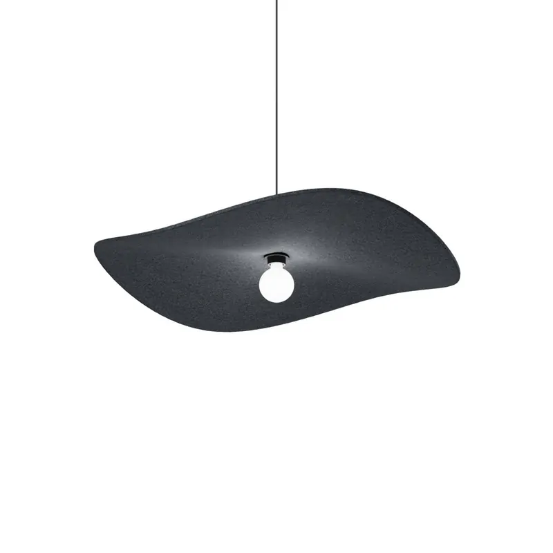 WEVER & DUCRÉ Żyrandol Wave Soft 3.0 Filc antracytowy 100 cm
