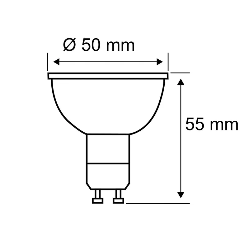Żarówka LED Paulmann z reflektorem GU10, 4,3 W, 2 200 K