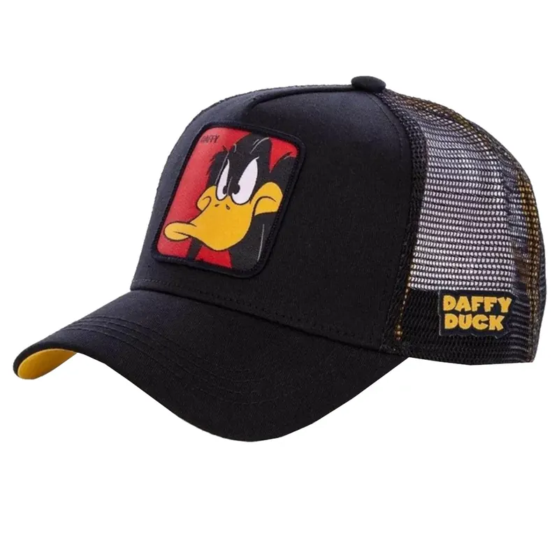 Capslab Looney Tunes Daffy Duck Cap Kids CL-LOO-3-DAF1, Męskie, Czarne, czapki z daszkiem, bawełna, rozmiar: One size