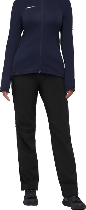 MAMMUT spodnie trekkingowe damskie softshell Runbold czarne (42)