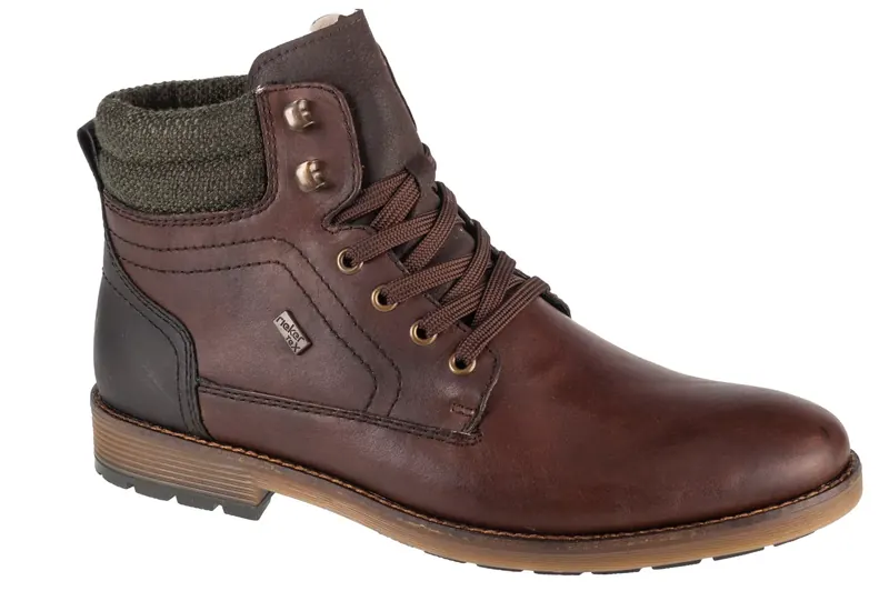 Rieker Booties F4544-25, Męskie, Brązowe, trzewiki, skóra licowa, rozmiar: 44