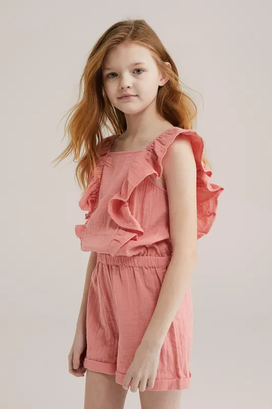 We Fashion Jumpsuit Salmon Pink Maat: 170/176 | Baby Rompers Outlet | kids | Roze