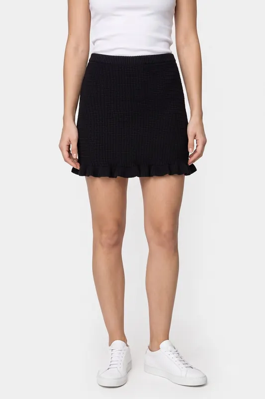 ARKET Yolly Skirt Black Maat: XS | Mini Rokken Outlet | Dames | Zwart