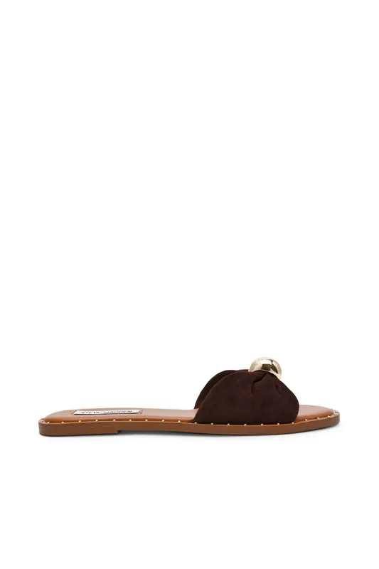 Steve Madden Dipsy-cne Sandals Brown Suede Maat: 40 | Sandalen Outlet | Dames | Bruin