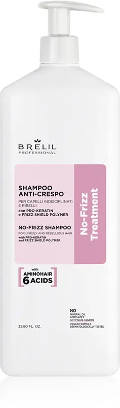 Brelil Professional Szampon No Frizz do niesfornych i puszących się włosów 1000 ml