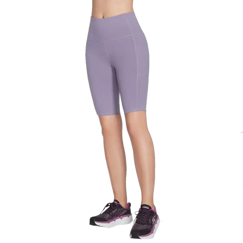 Skechers Go Walk High Waisted Bike Short W3SH53-GYPR, Damskie, Fioletowe, spodenki, nylon, rozmiar: XS