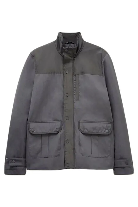 White Stuff Corby Canvas Jacket Dark Grey Maat: XXL | Lichte Jassen Outlet | Heren | Grijs