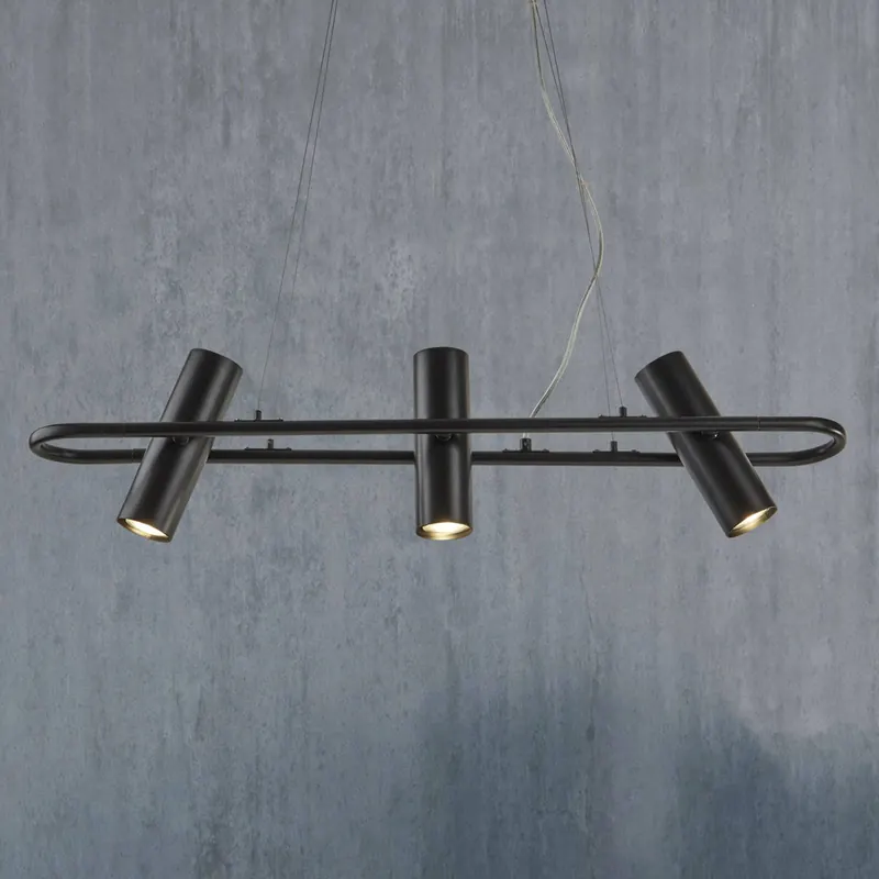 Lampa wisząca Telescope czarna, 3-punktowa