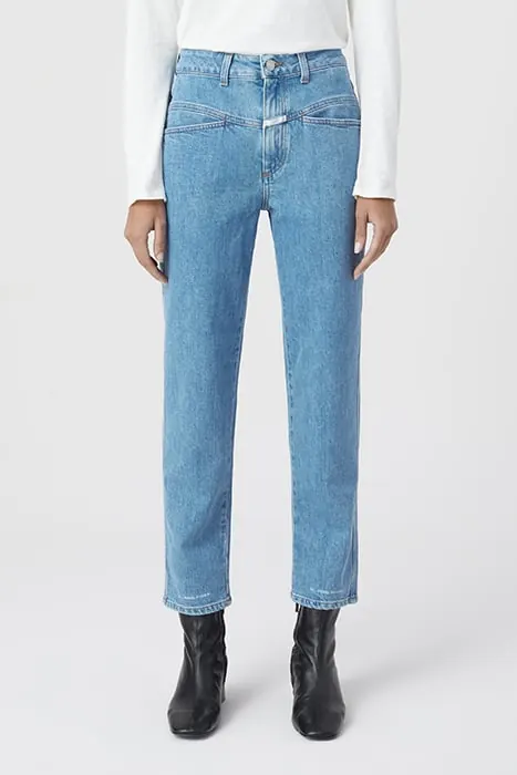 Closed Women Pedal Pusher Jeans Mid Blue Maat: 40 | Slim Jeans Outlet | Dames | Blauw
