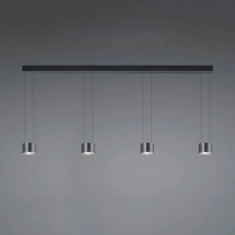 BANKAMP Impulse Flex żyrandol LED 4-pkt. czarny