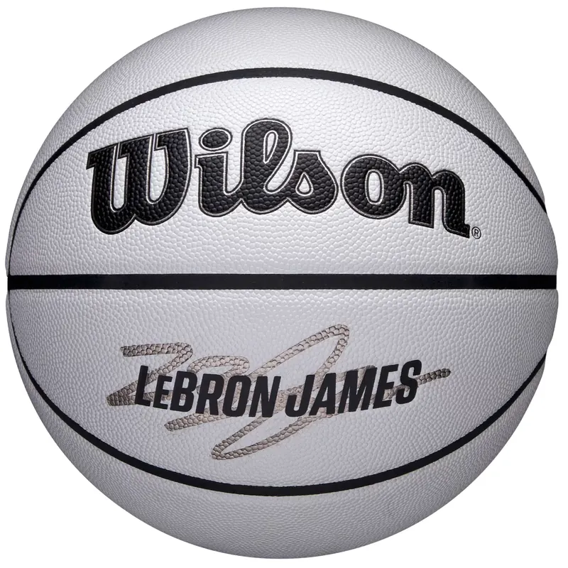 Wilson NBA Player Icon Uv Bskt Lebron WZ4030501XB, Unisex, Szare, piłki do koszykówki, Guma, rozmiar: 7