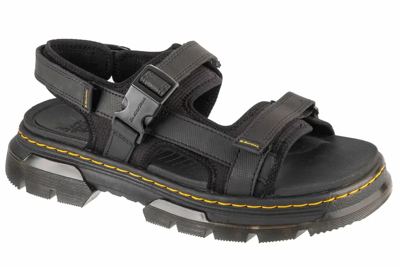 Dr. Martens Forster II Sandals DM31560001, Unisex, Czarne, sandały, skóra naturalna, rozmiar: 43