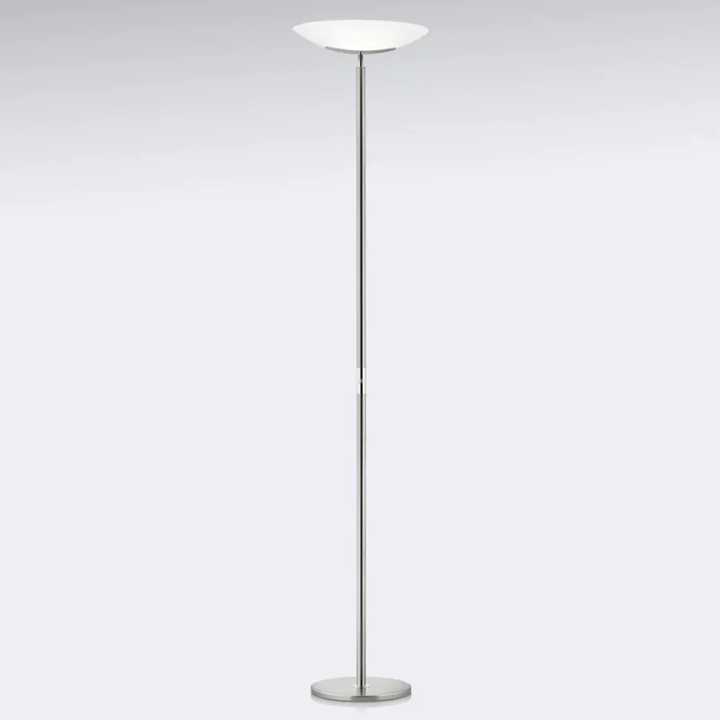 Lampa stojaca LED Mika, nikiel-chrom