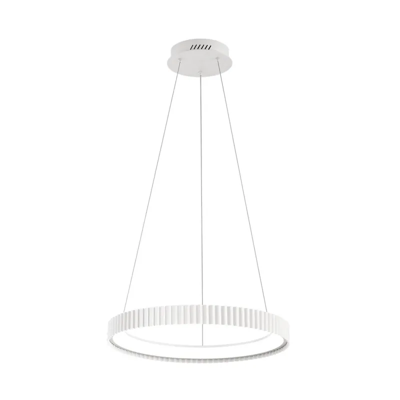 Lampa wisząca LED Niike, biała, Ø 50 cm, metal, CCT