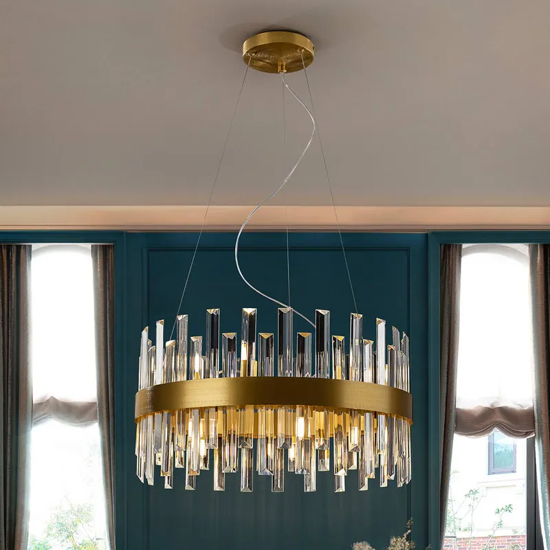 Lampa wisząca Grace, żelazo, szkło, okrągła, Ø 55 cm, 14 świateł.