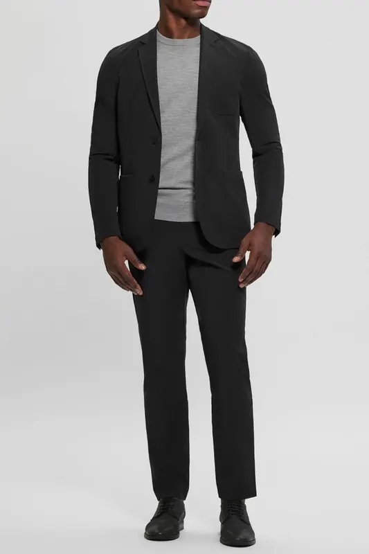 GUESS  Eco Tyron Blazer Jet Black A996 Maat: XXL | Blazers Outlet | Heren | Zwart