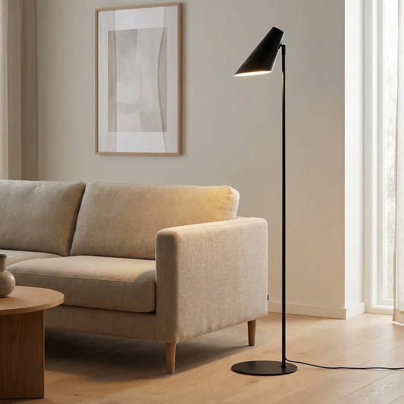 Dyberg Larsen Cale lampa stojąca z metalu czarna