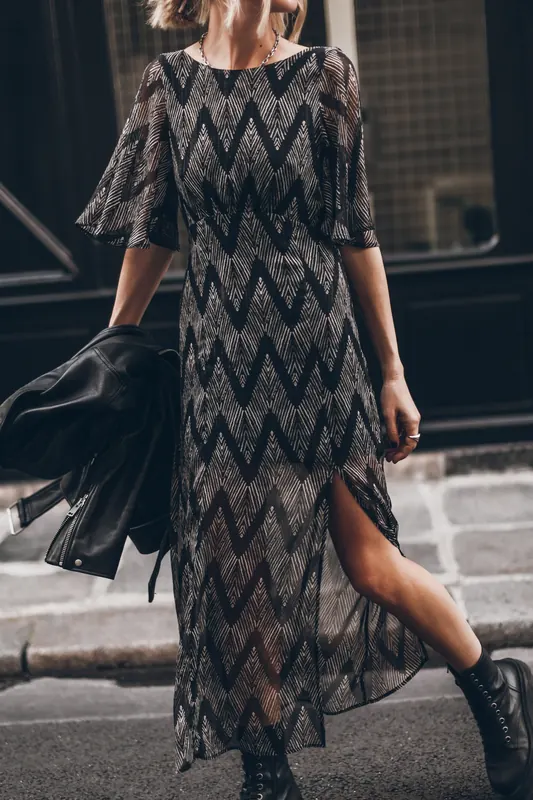 Mikuta The Long Open Back Dress Maat: S | Maxi Jurken Outlet | Dames | Zwart