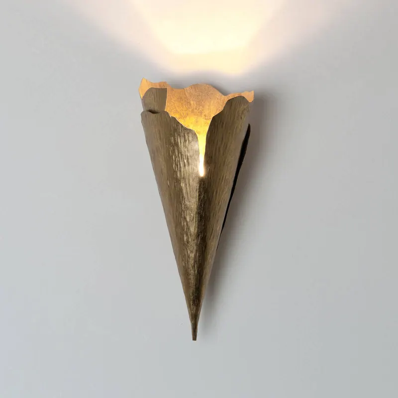 Lampa ścienna GINGKO QUATTRO, kolor złoty, wysokość 31 cm, metal, G9