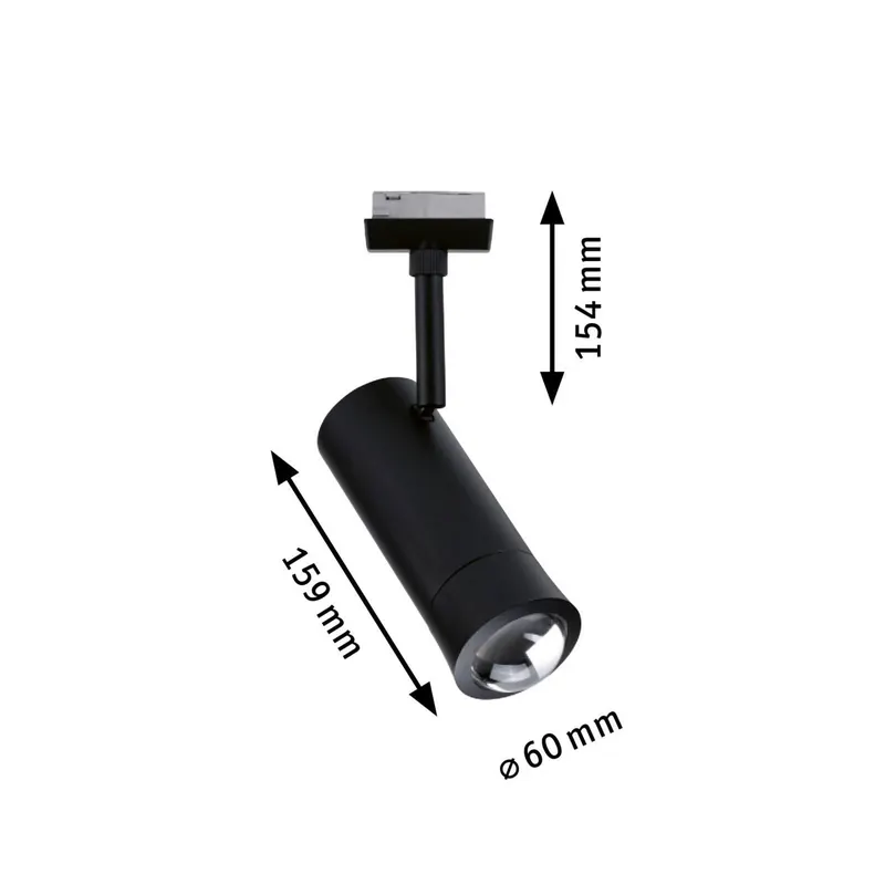 Paulmann URail Smart – spot szynowy LED Tarie, czarny, CCT RGB