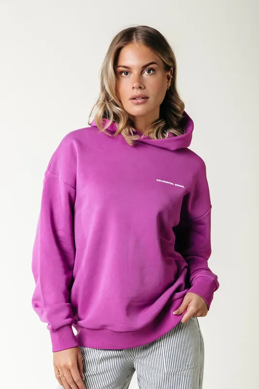 Colourful Rebel Rugby Clean Hoodie Pink Maat: XS | Hoodies Outlet | Dames | Roze