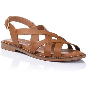 Oh My Sandals  Flache Sandalen Sandale mit Riemchen „Enya“ – Leder
