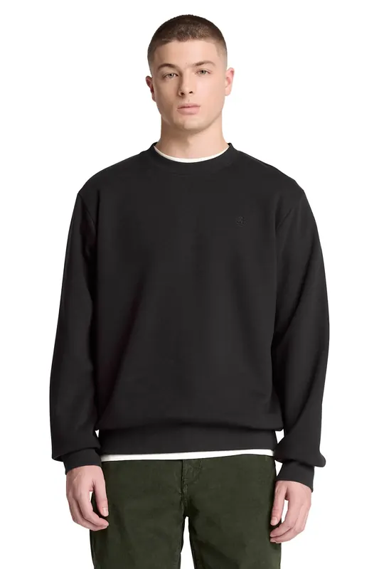 Timberland Oyster River Chest Logo Bb Crew Sweatshirt Black Maat: M | Longsleeves Outlet | Heren | Zwart