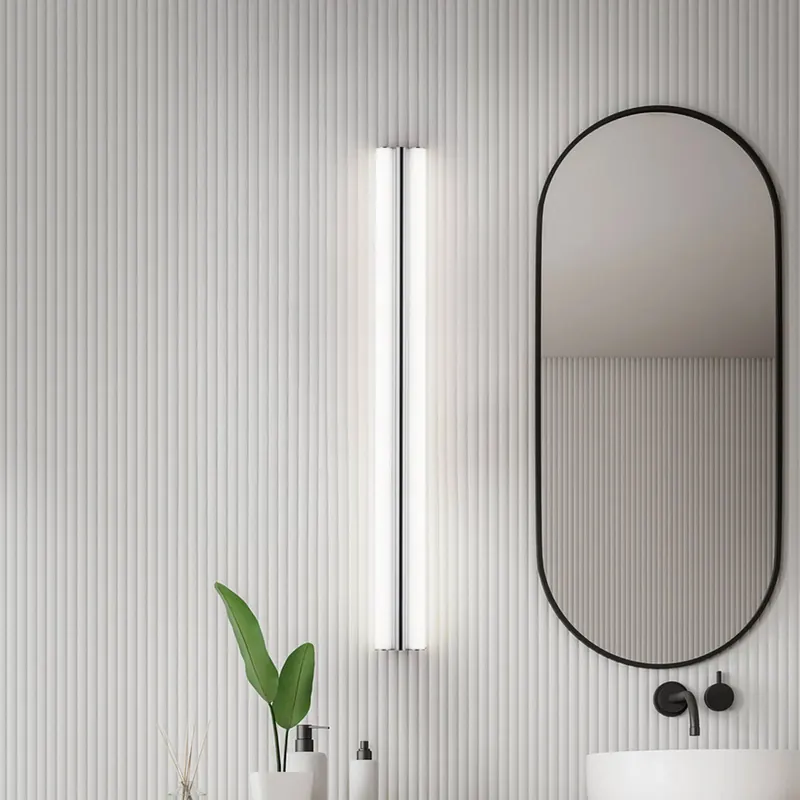 Oświetlenie lustra LED Helestra LOOM, długość 90 cm, chrom, IP44