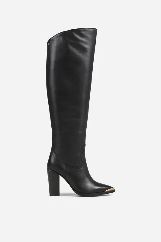 Bronx New-americana High Boot Black Maat: 37 | Laarzen Outlet | Dames | Zwart