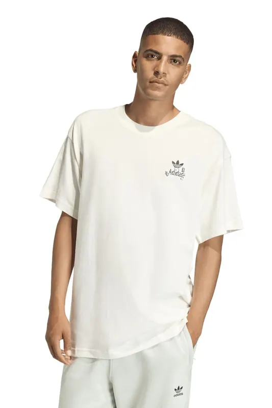 Adidas Originals Unisex Supper Club Graphic T-shirt Maat: L | Tops Outlet | Unisex | Wit