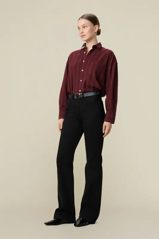 Lois Lindsay Boot Rinse Maat: W28L34 | Flared Jeans Outlet | Dames | Zwart
