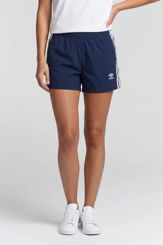 Adidas Unisex Performance Originals Adicolor 3 Stripes Swim Short N Maat: S | Sport Shorts Outlet | Unisex | Blauw
