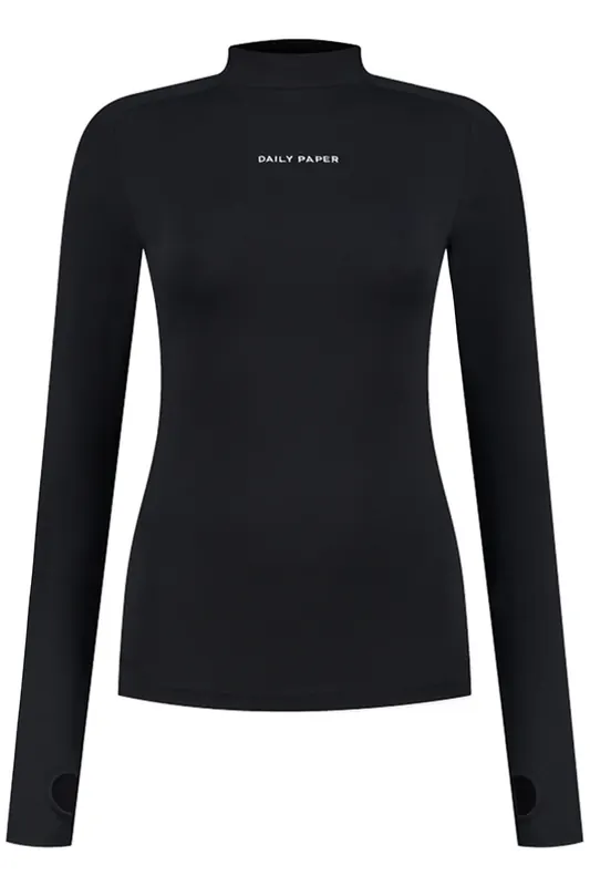 Daily Paper Esosa Ls T-shirt Black Maat: XS | Longsleeves Outlet | Dames | Zwart