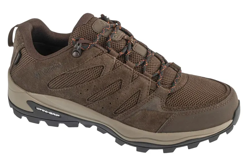 Columbia Redmond IV Low WP 2128721231, Męskie, Brązowe, buty trekkingowe, przewiewna siateczka, rozmiar: 43