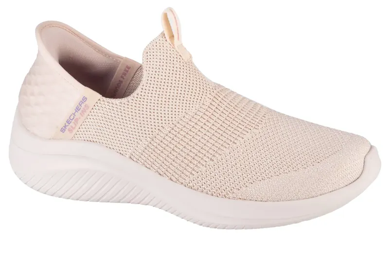 Skechers Slip-Ins Ultra Flex 3.0 Smooth Step 149709-NAT, Damskie, Beżowe, buty sneakers, tkanina, rozmiar: 36,5