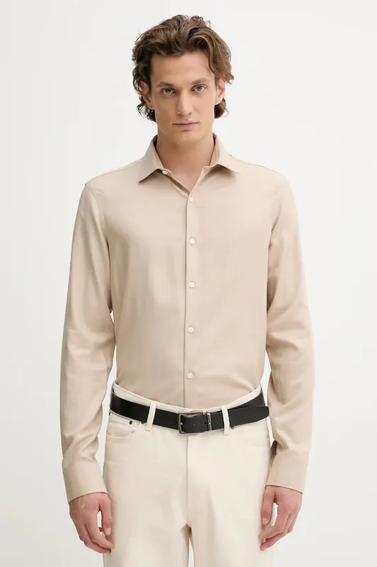 Calvin Klein koszula z wełną