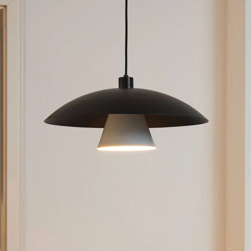 Żyrandol wiszący OSRAM Decor Flying Mushroom czarno-biała, stalowa
