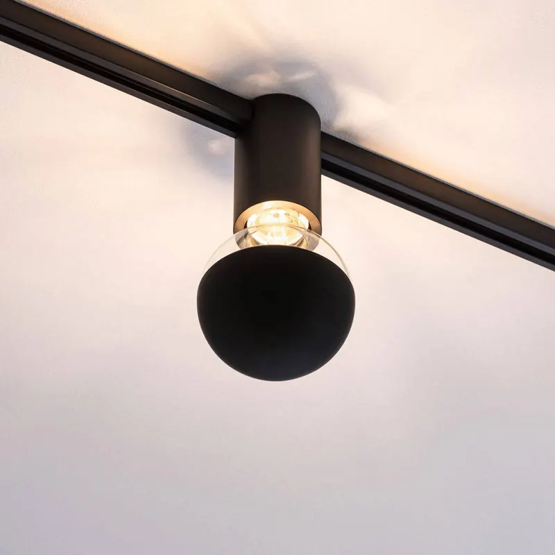 Paulmann URail Ceiling Socket E27, czarny