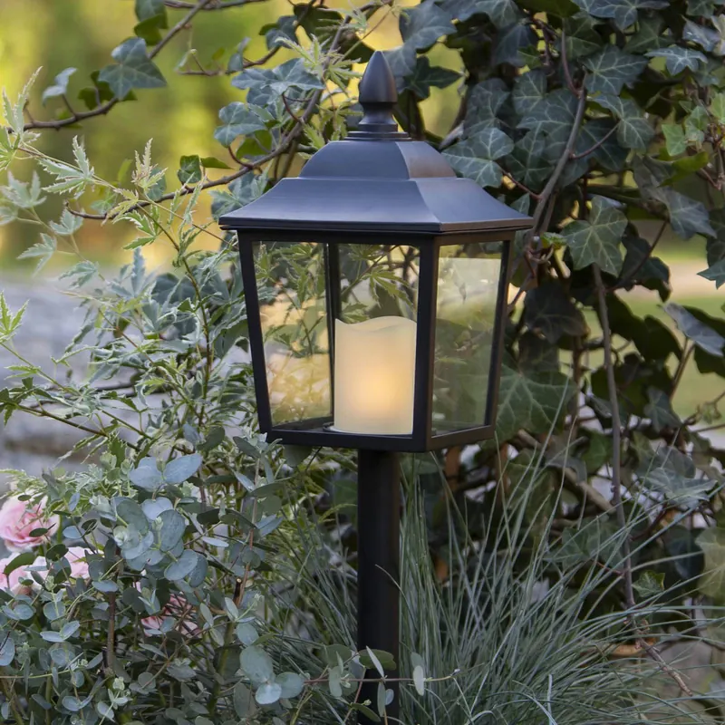 Znicz LED Flame Lantern, wysokość 52 cm