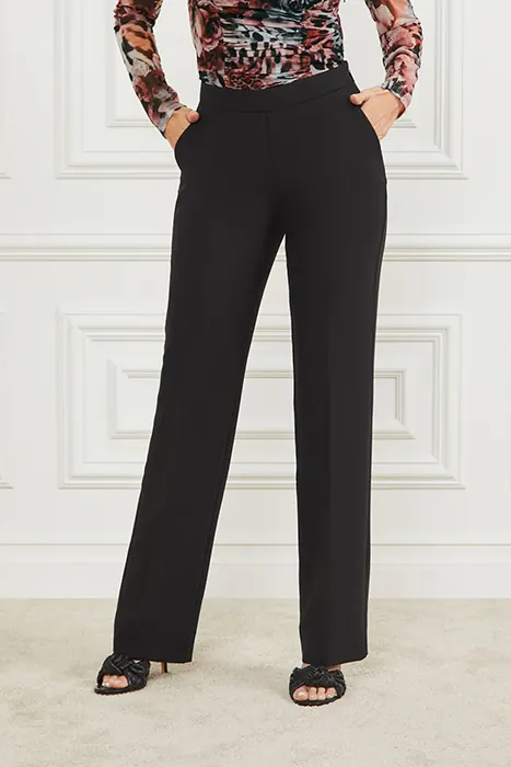 GUESS Marciano By Sally Pant New Jet Black Straight Maat: 36 | Straight Broeken Outlet | Dames | Zwart