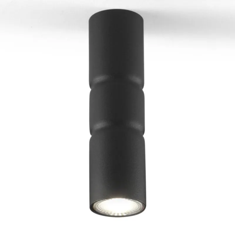Lampa sufitowa Turbo, stała, czarna