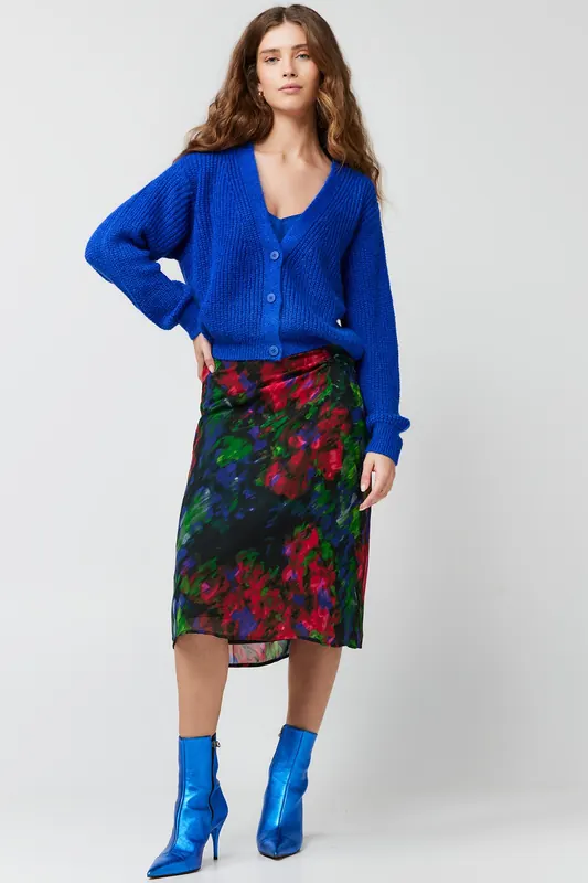 Freebird Parker Cardigan Cobalt Blue Maat: L | Sweaters Outlet | Dames | Blauw